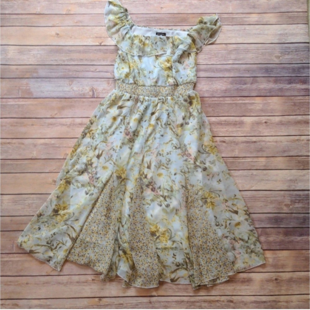 Zunie Floral Print Dress -Sleeveless - Size 12Y